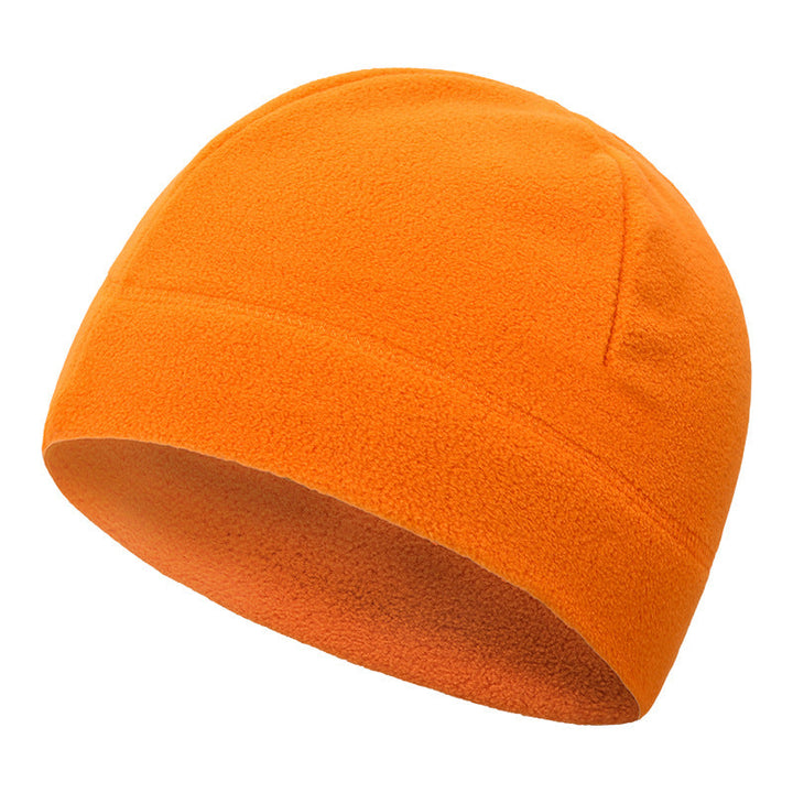 Men's Fleece Tactical Beanie Hat Orange