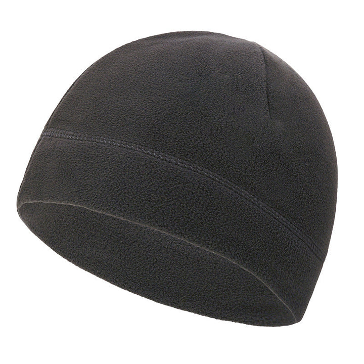 Men's Fleece Tactical Beanie Hat Black