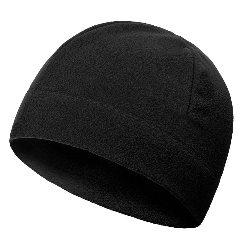 Men's Fleece Tactical Beanie Hat Black