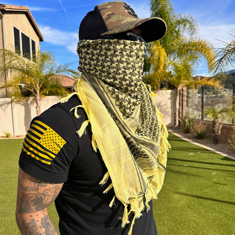 Head Neck Scarf Yellow