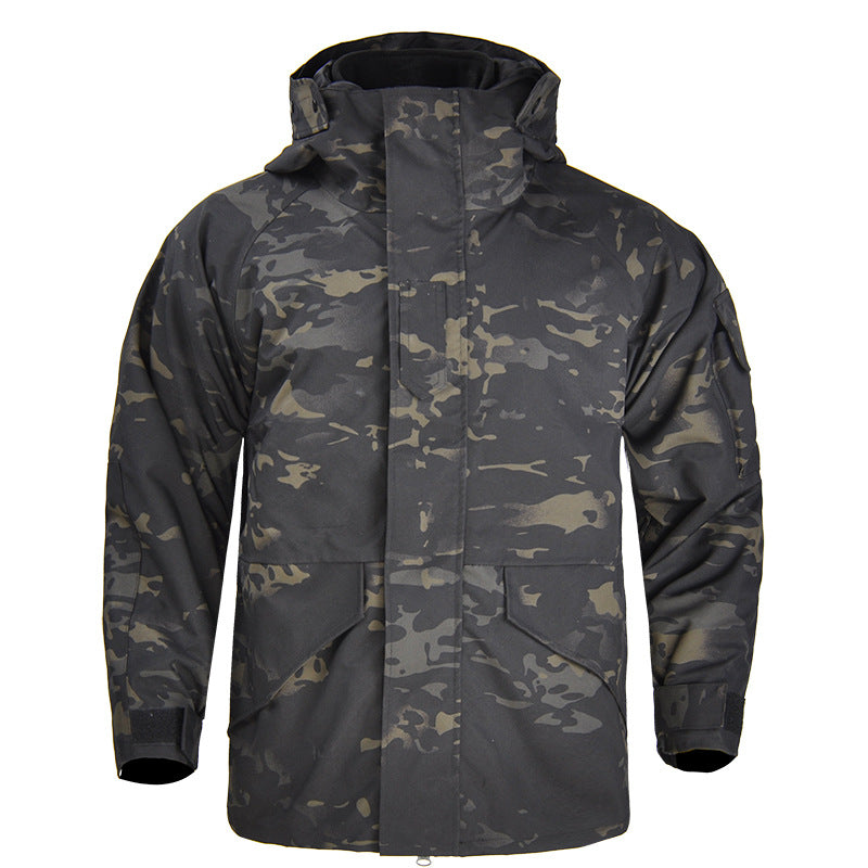 Tactical Jacket Coat Military Fleece Hooded Multicam