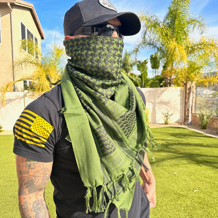 Head Neck Scarf Green