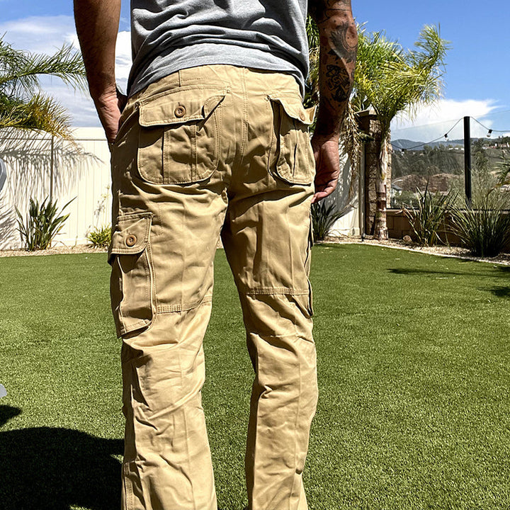 Men's Cargo Pants Wear-resistant Work Pants Back Pockets