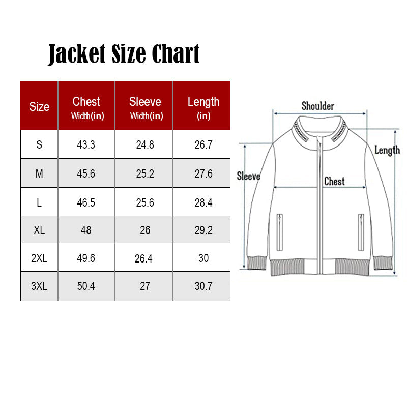 Jacket Size Chart