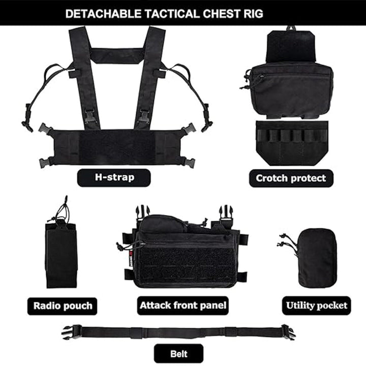 Tactical Chest Rig Detachable