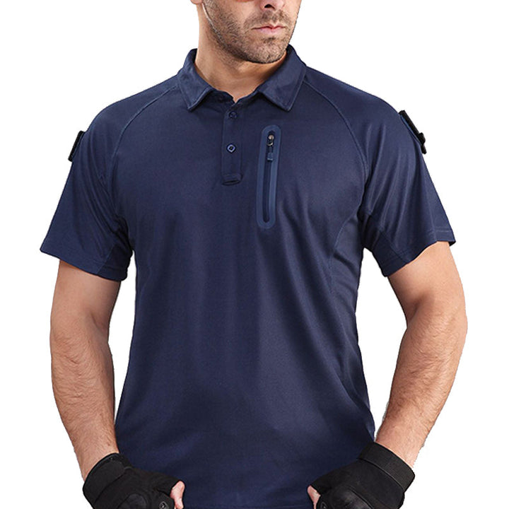 Men's Short Sleeve Quick Dry Blue Man Wear