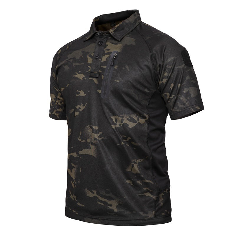 Men's Short Sleeve Quick Dry Military Multicam