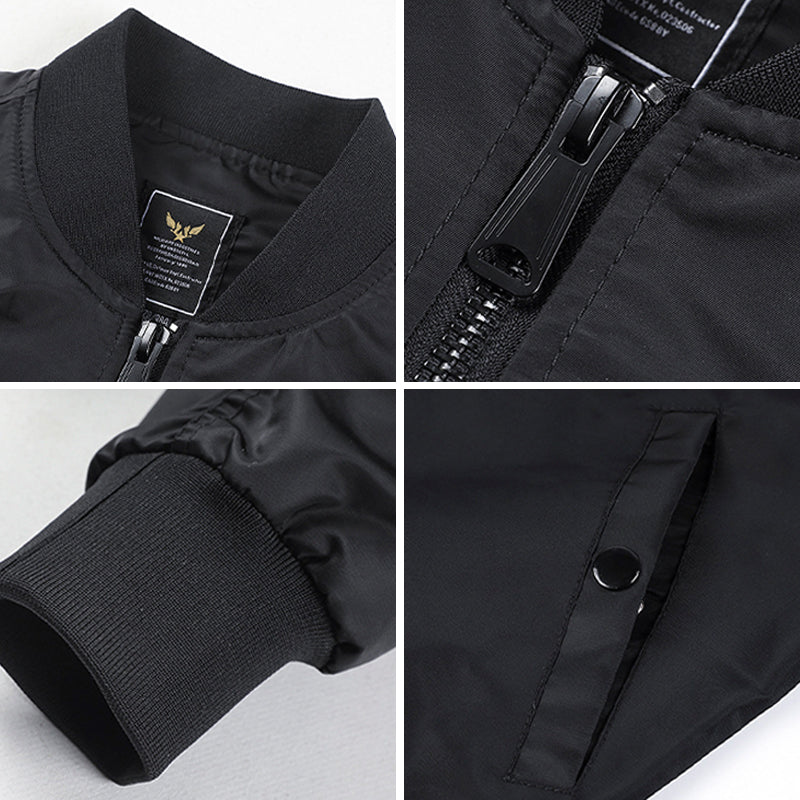 Black Jacket Zip Pocket