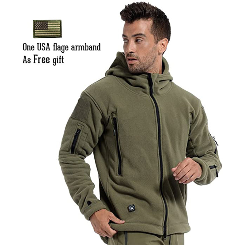 Archon Warm Fleece Hooded Tactical Military Jacket Coat