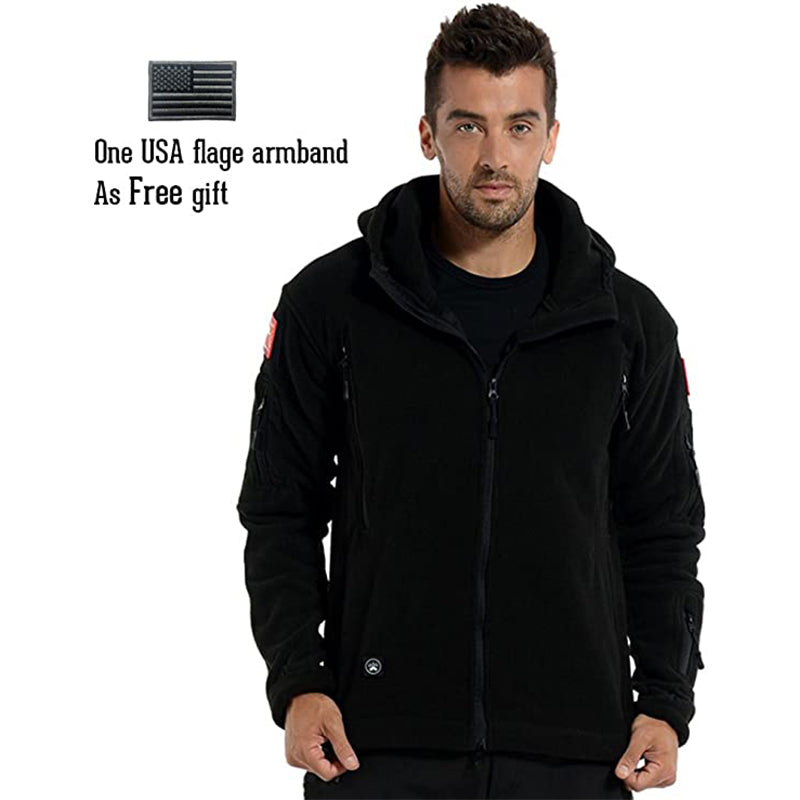 Archon Warm Fleece Hooded Tactical Military Jacket Coat